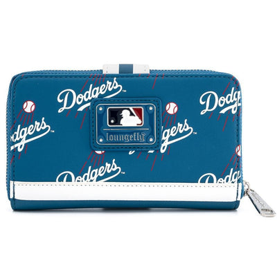 Loungefly MLB LA Dodgers Allover Print Zip Around Wallet