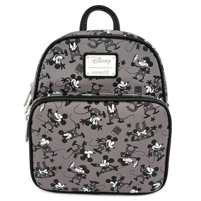 LOUNGEFLY X DISNEY MICKEY MOUSE PLANE CRAZY MINI BACKPACK - FRONT