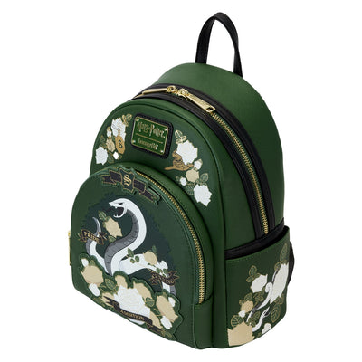 Loungefly Warner Brothers Harry Potter Slytherin House Tattoo Mini Backpack - Top View