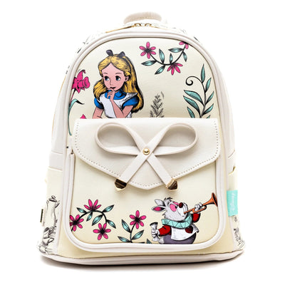 WondaPop Disney Alice in Wonderland Ribbon Mini Backpack - Front